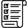 checklist line icon