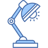 desk lamp two-color icon