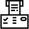 票箱 线条 图标