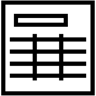 documento linha ícone