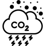 ثاني أكسيد الكربون duotone أيقونة