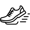 حذاء الجري خط أيقونة