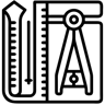 sewing tools line icon