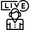 بث مباشر line أيقونة