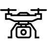 drone ligne icône