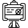 Präsentation line Icon
