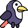 pássaro cor linear ícone