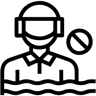 禁止 线条 图标