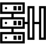 服务器机架 线条 图标