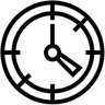 часы линия иконка