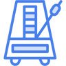 metronome two color icon