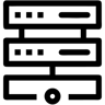 服务器机架 线条 图标