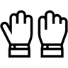 gloves line icon
