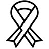 awareness ribbon line icon