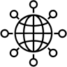 全球网络 线条 图标