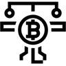 Bitcoin line Icon