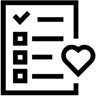 liste de souhaits line icône