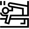 游泳 line 图标