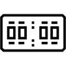 ساعة رقمية line أيقونة