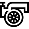 turbina line icona