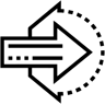 double arrow line icon