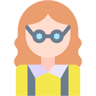 nerd flat icon