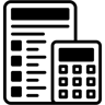 calculations duotone icon
