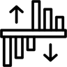 Balkendiagramm linie Icon