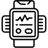 ساعة ذكية خط أيقونة