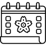 calendar line icon
