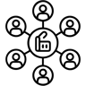 teamwork line icon