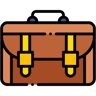 briefcase lineal color icon