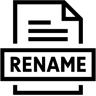 重命名文件 line 图标