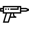 glue gun line icon