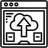 Cloud-Upload linie Icon