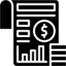 financial report filled icon
