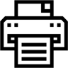 printer line icon