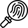 fingerprint line icon