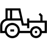 tractor line icon