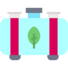 biomass fuel flat icon