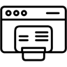 print line icon