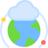 cloud computing flat icon