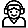 客户服务 线条 图标
