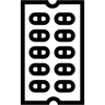 pill pack line icon