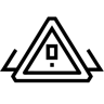 Dreieck linie Icon