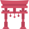torii gate flat icon