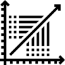 scatter plot filled icon