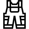 工作裤 line 图标