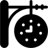 station clock filled icon