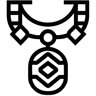 necklace line icon